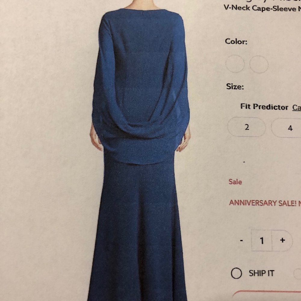 Floor length gown for special events, weddings. - Picture 2 of 4